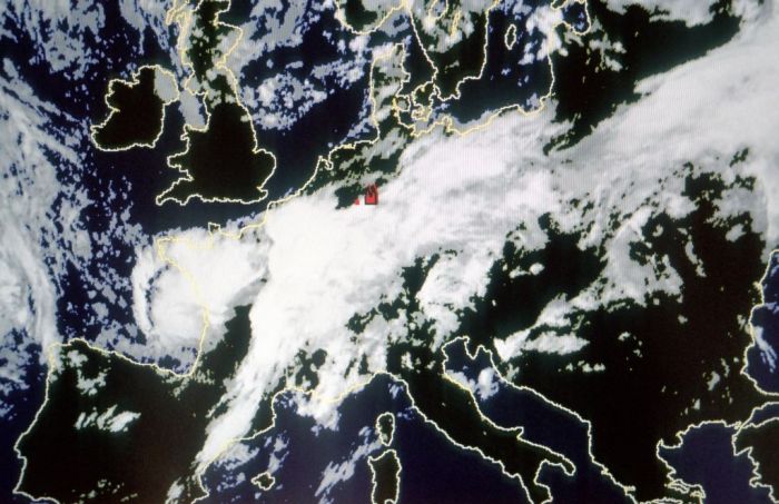 über weiten Teilen Europas war schlechtes Wetter