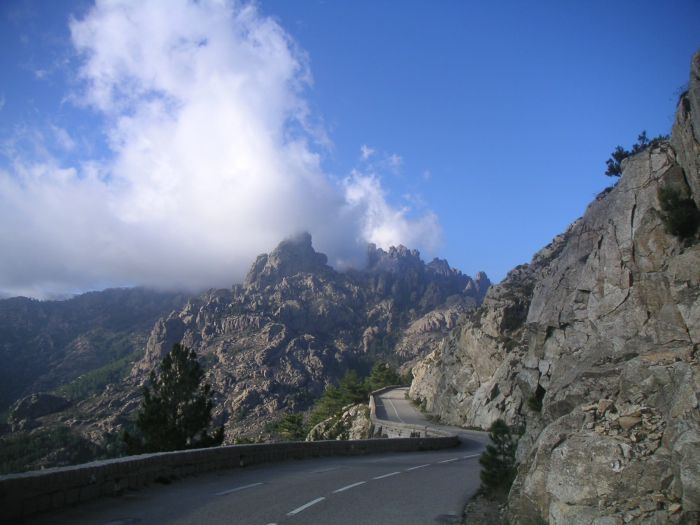 Anfahrt zum Col de Bavella (von Westen)
