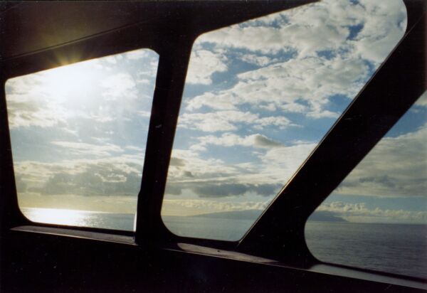 La Gomera von der Fähre aus fotografiert